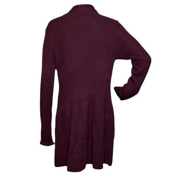 CAbi Regal Longline Duster Button Shawl Collared Cardigan Cozy Holiday Luxury M - Picture 6 of 10